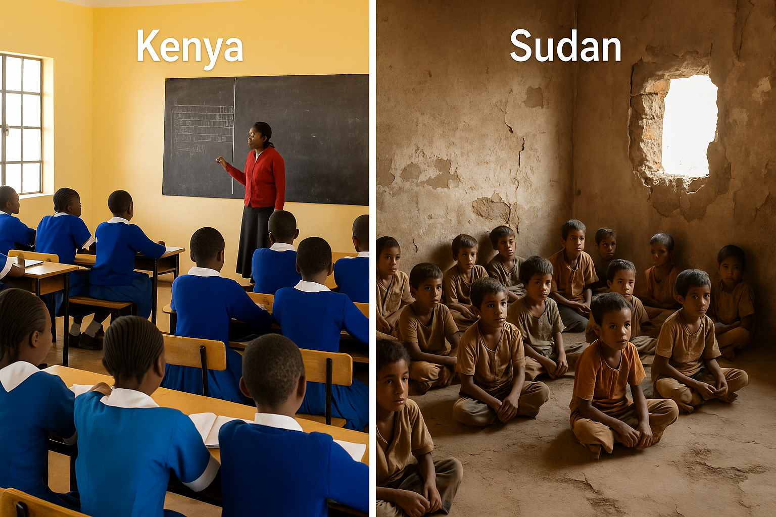 Why Does Access to Education in Kenya and Sudan Differ?
